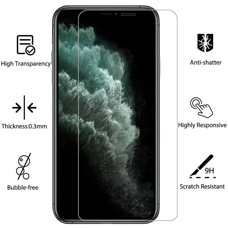 Защитное закаленное стекло для iPhone 11 pro max защитная пленка экрана на i phone aphone aiphone