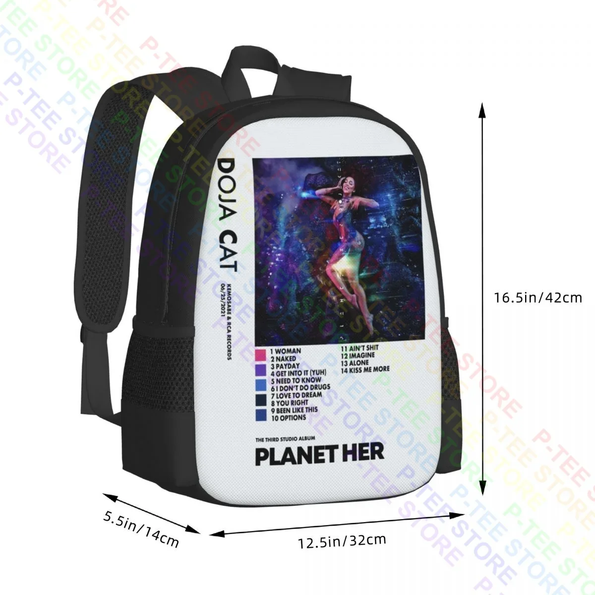 Рюкзак Doja с изображением кошки планеты ее планет большой емкости модный новый