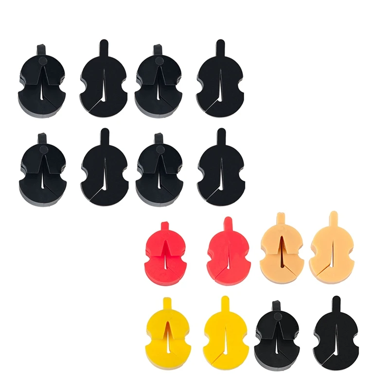 

Quality 8Pcs Violin Mute Rubber Mute Fiddle Mute Violin Practice Mute For 3/4 4/4 1/2 1/4 1/8 Violin