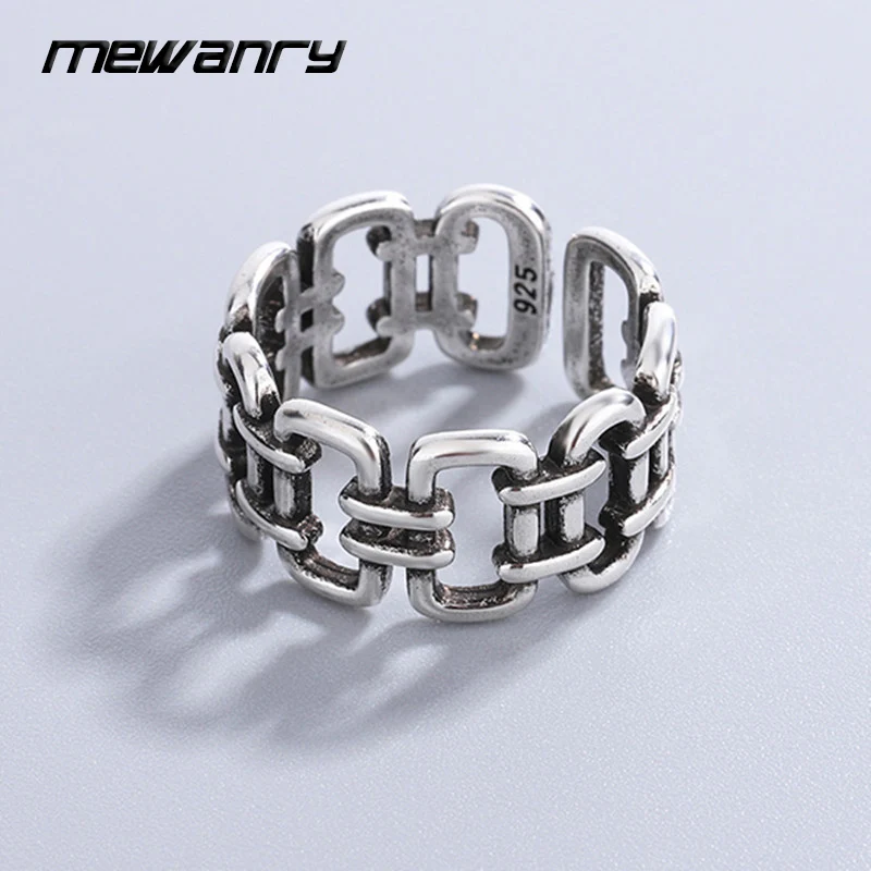 Mewanry серебряный цвет геометрические полые кольца для женщин пары мода