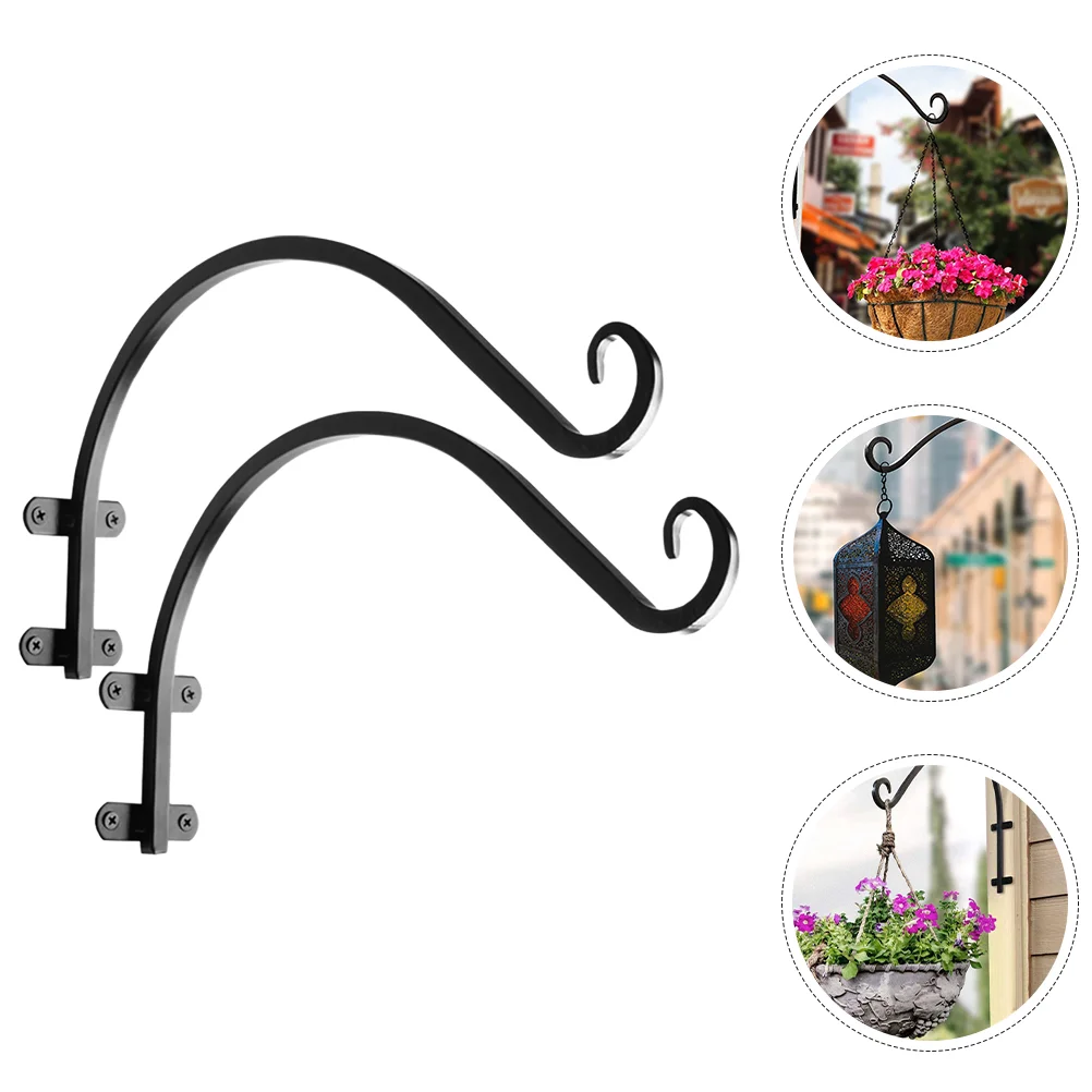 

Stands Balcony Hanging Rack Flower Basket Hook Wall Planter Bracket Pendant Bird Feeder Iron Holder Mount Outdoor Hooks