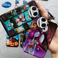 anime the nightmare before christmas card holder jack skellington sally kids lanyard id bus bank card case cover child toy gifts