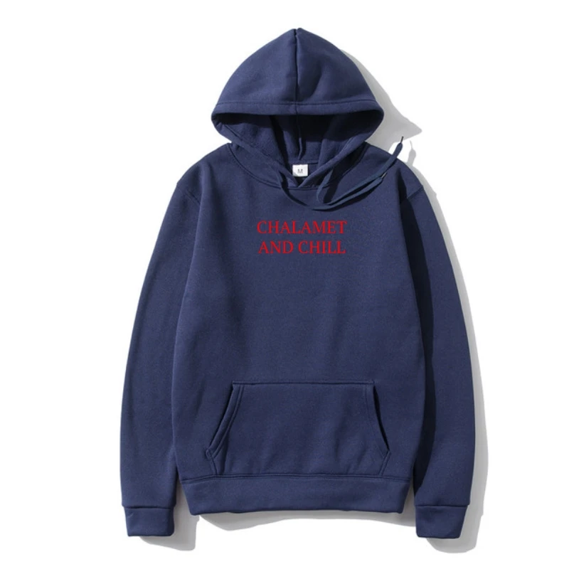 

Chalame and Chill - Timothee Chalame Mens White Sweatshir Hoody Outerwear Sweatshir Unisex Fashion Outerwear Hoodys Hoody