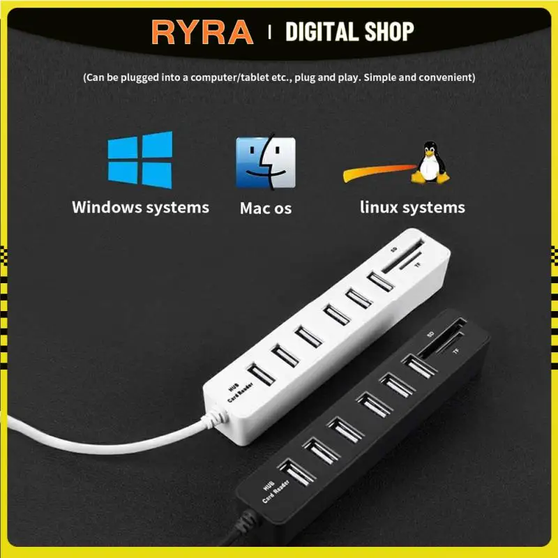 

RYRA USB 2.0 Type-C Hub To HDMI Multi Splitter Adapter 4K Thunderbolt 3 USB C Hub With TF SD Reader Slot PD For MacBook Pro Air