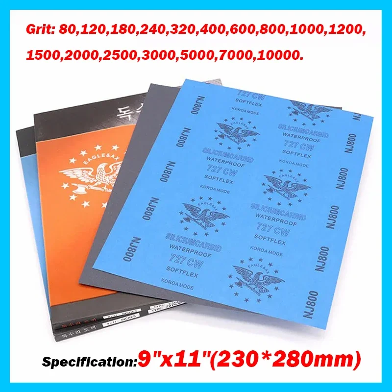 

Листы наждачной бумаги карбид кремния 80-10000 grit