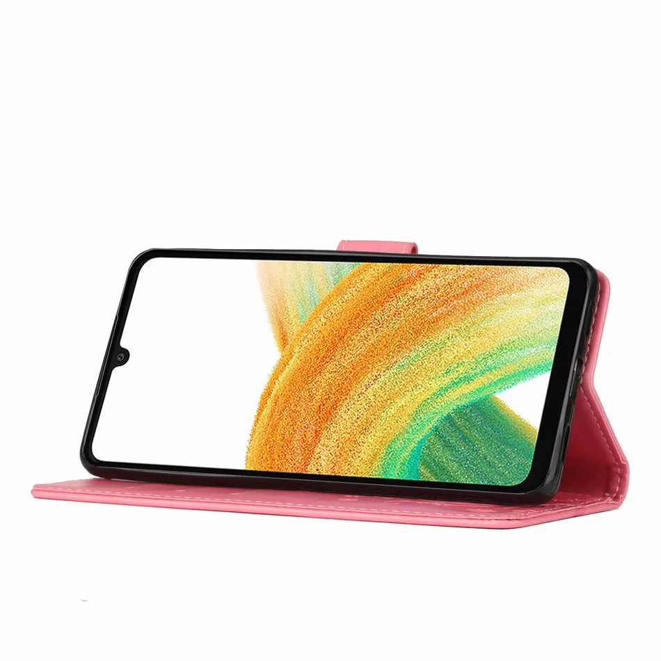 Модный простой цветной чехол для Samsung Galaxy S22 S21 S20 FE A10 A12 A20E A21S A22 A30 A32 A52S A52 A53 5G Leather