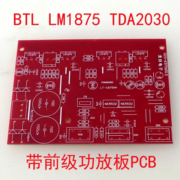 

DIY with Front Pole NE5532 Tone BTL2.1 LM1875 TDA2030A Power Amplifier PCB Board