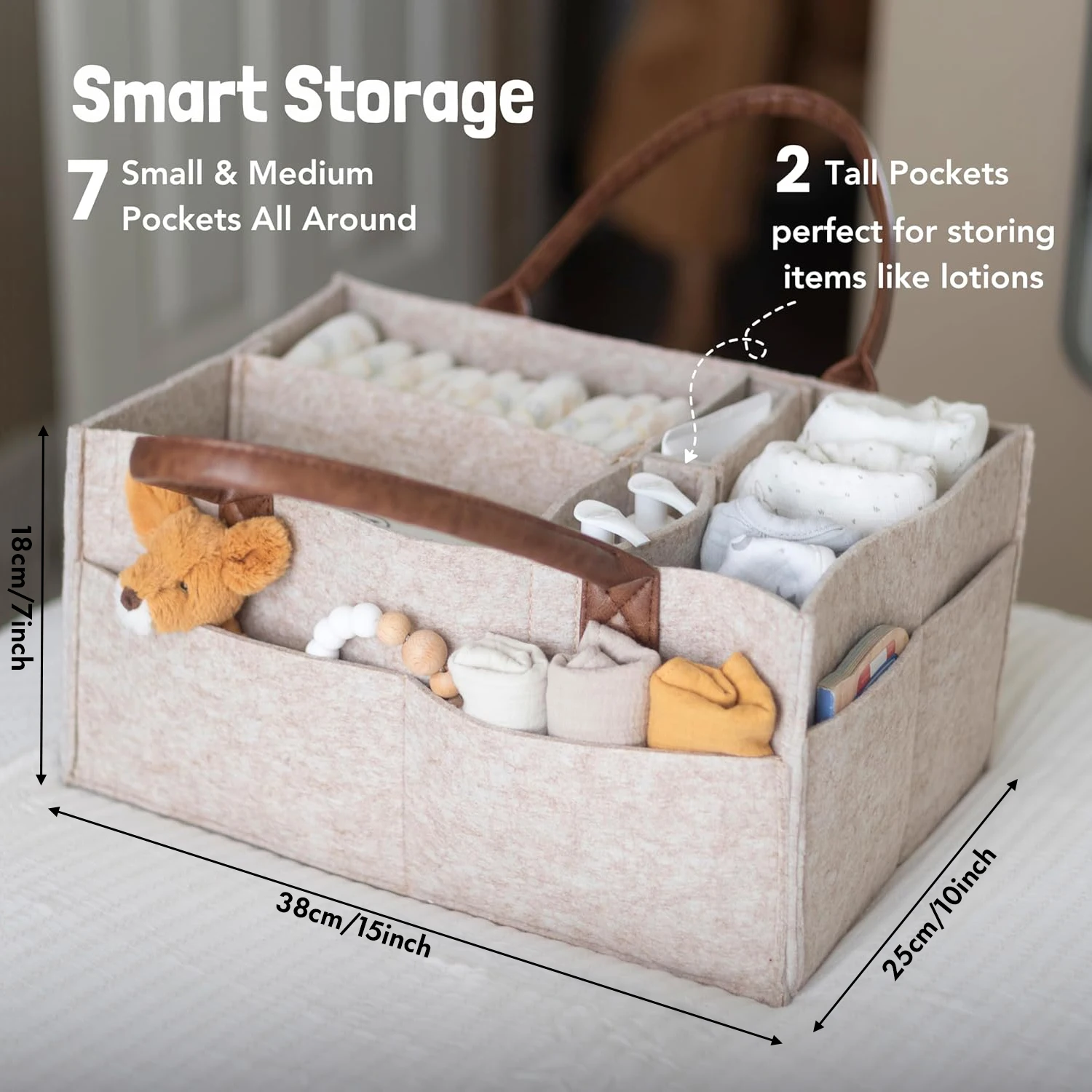 Органайзер для детских подгузников - нейтральные детские подарки детского душа