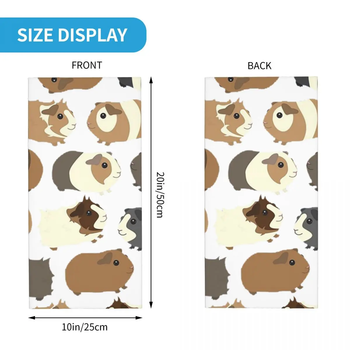 Милая бандана с морскими свинками гетры принтом маска шарф теплая для лица