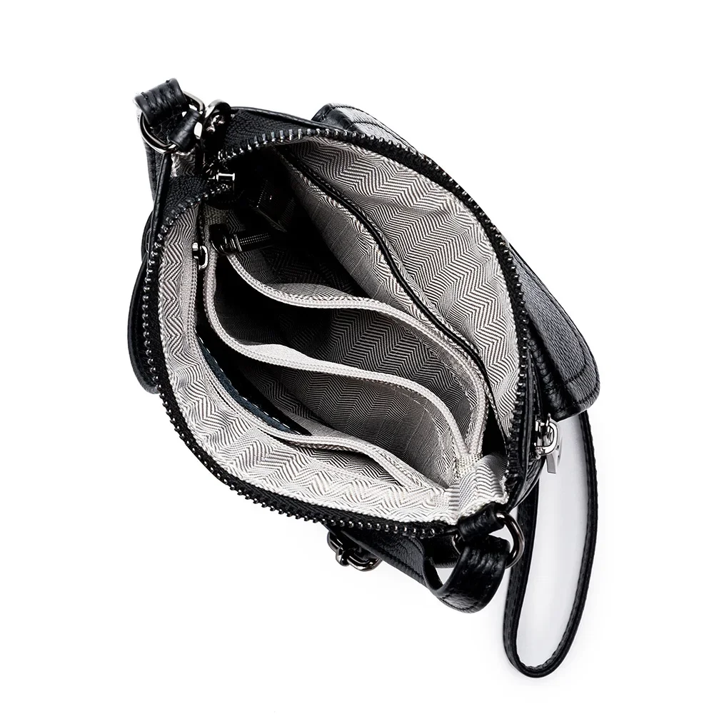 Маленькая сумка для телефона из натуральной коровьей кожи женщин простая через