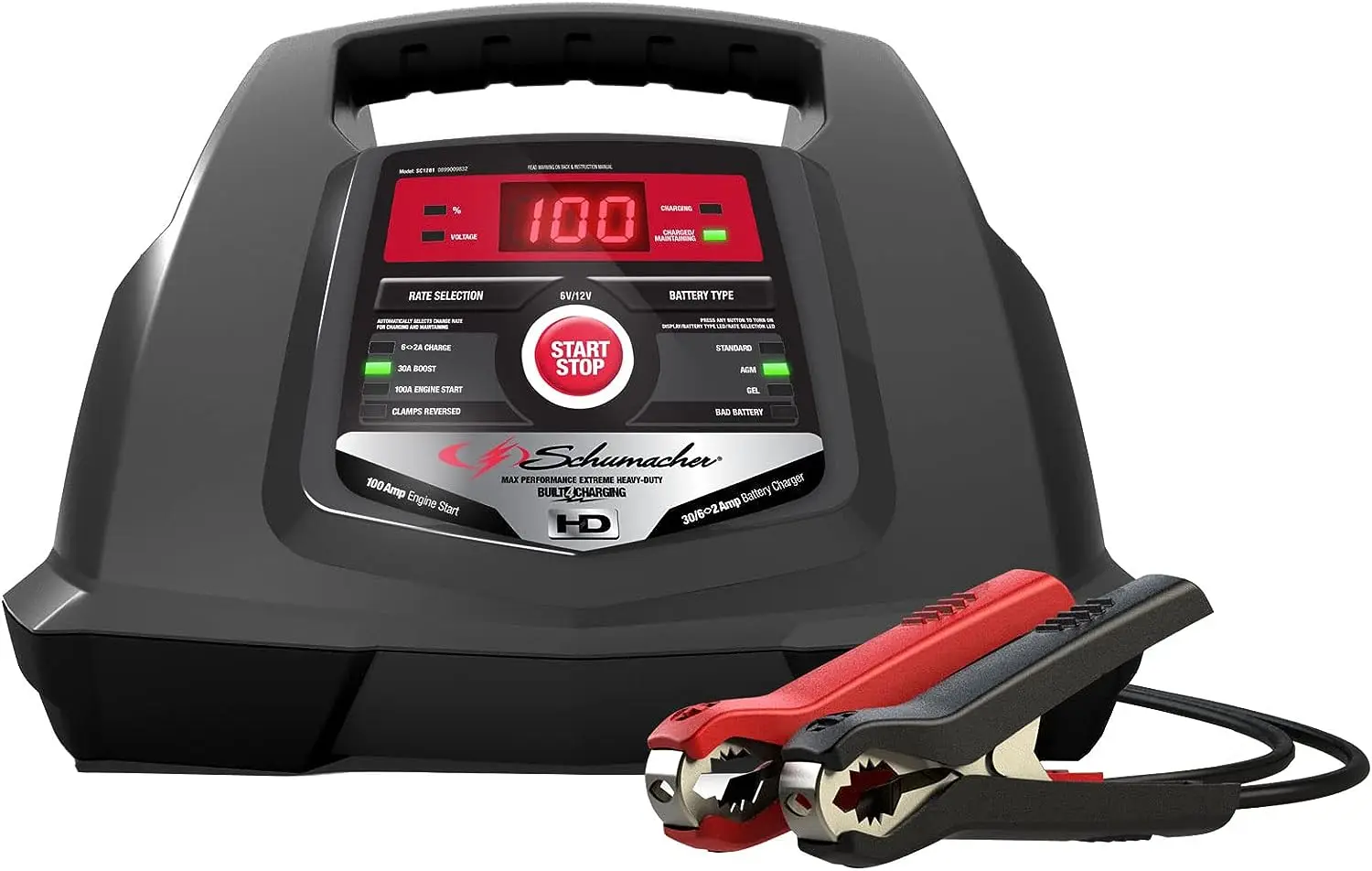 

SC1281 6/12V Fully Automatic Charger, Engine Starter, Boost Maintainer and Auto Desulfator with Advanced Diagnostic Testing- 10