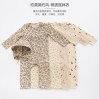 2022 summer new baby onesie baby long sleeved cotton romper for boys and girls to wear rompers
