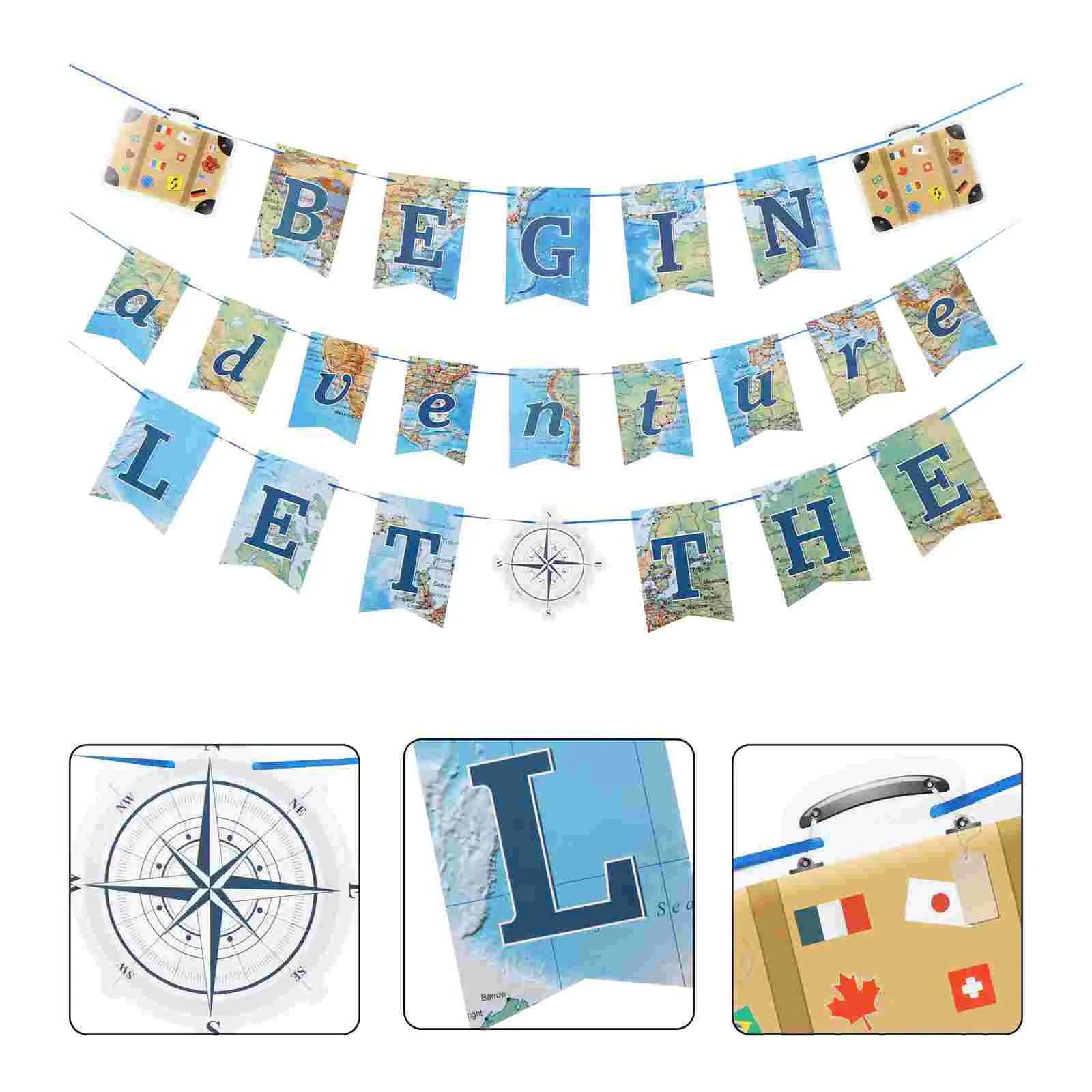 

Banner Party Farewell Bunting Retirement Decoration Garland Travel Change Baby Shower Career Decorations Photo Props Graduation