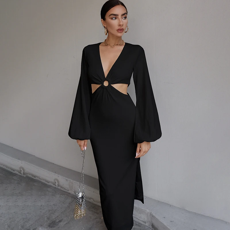 

2022 Dress Women Autumn Sexy White Elegant Evening Club Party Maxi Ladies Y2k Slim Waistless Long Black Dresses Robe Vestido