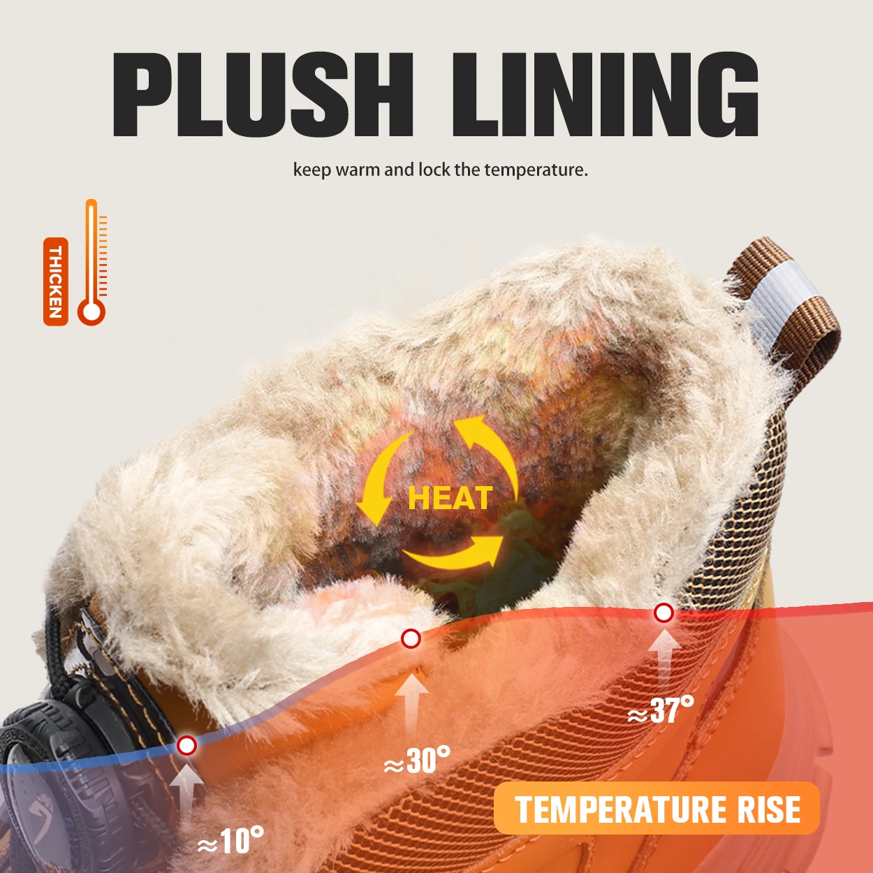 Размер 47 48 зимние рабочие защитные ботинки мужская рабочая обувь со стальным