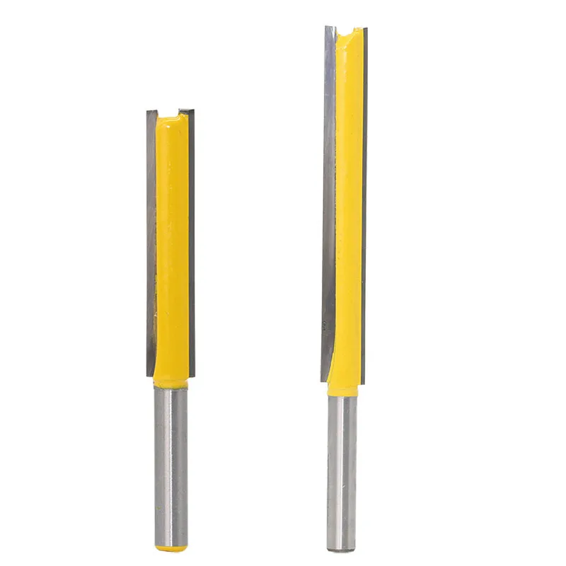 

1PC 1/4" 6.35mm Shank Milling Cutter Wood Carving Extra Long Straight Milling Cutter Router Bit Wood Working Cutter Milling Tool