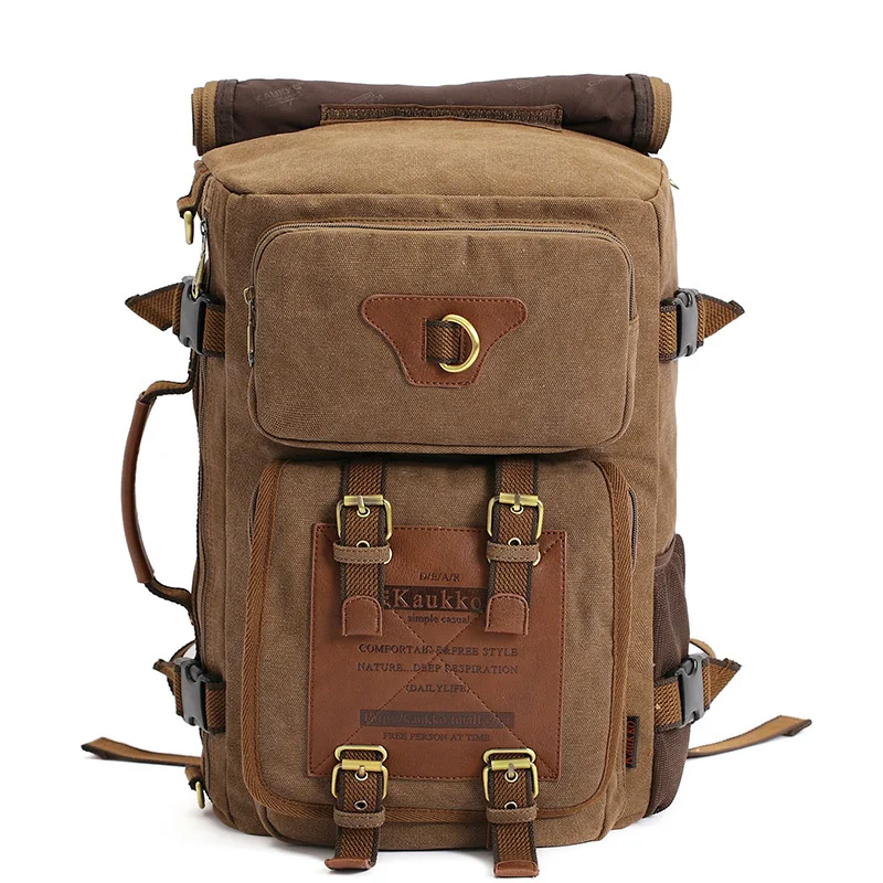 Men Climbing Camping Hiking Hunting Sports Bag vintage canvas laptop backpack Treakking Rucksack Military Tactial Backpacks