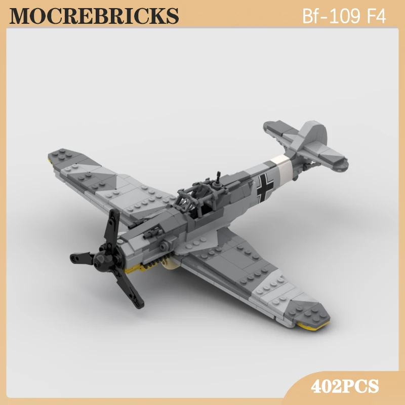 Конструктор MOCREBRICKS Bf-109 F4 из пластика