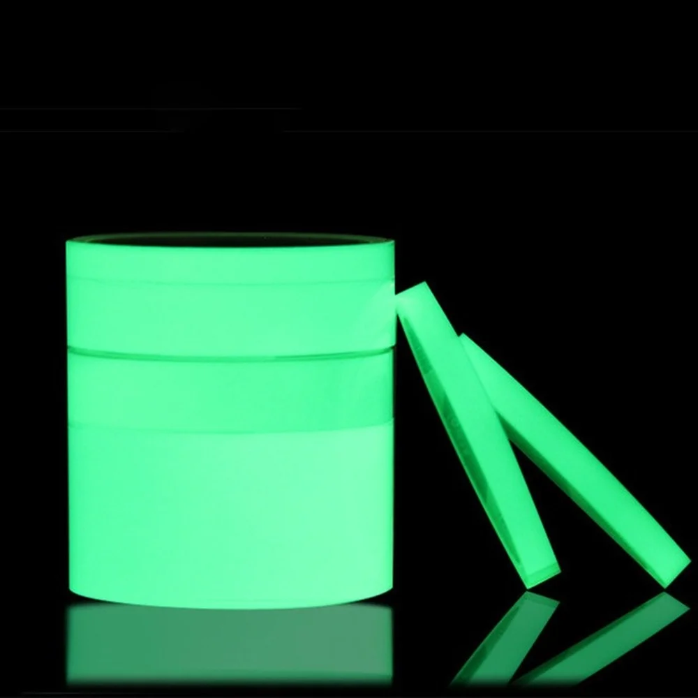 

1PCS Luminous Tape 1.5cm*3M Self-adhesive Night Vision Safety Warning Security Stage Home Decoration Fluorescent Tape