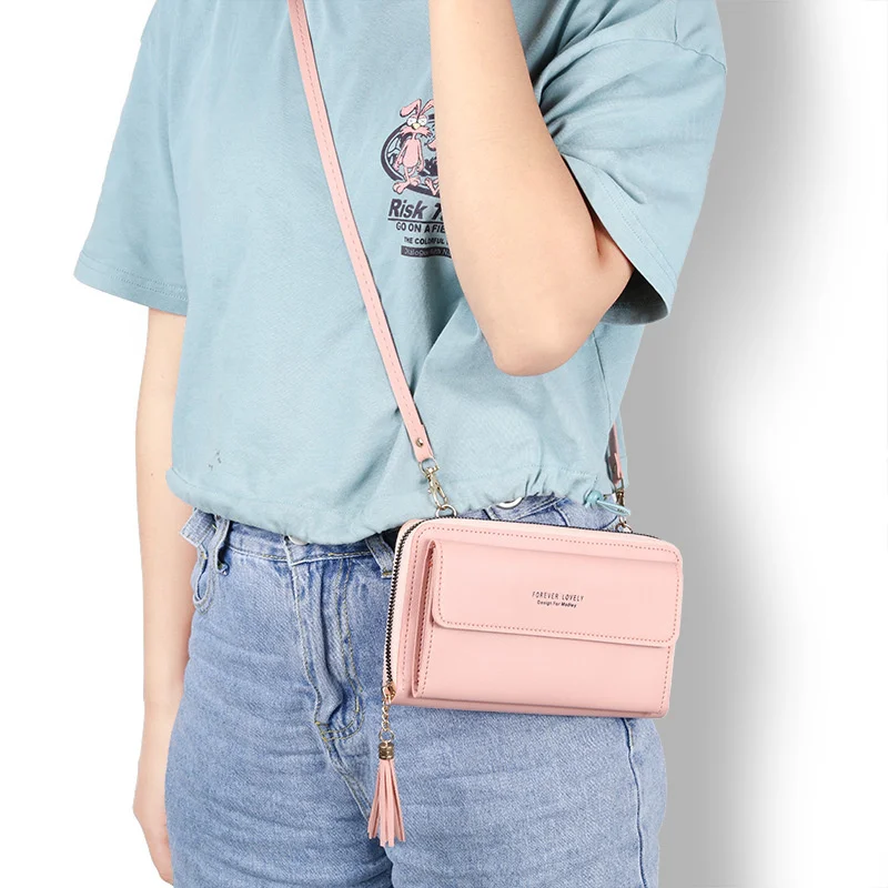 

Soft Leather Women Handbags Bags Big Capacity Shoulder Bag Phone Pouch Mini Messenger Bag Clutch Wallet bolsas de mujer