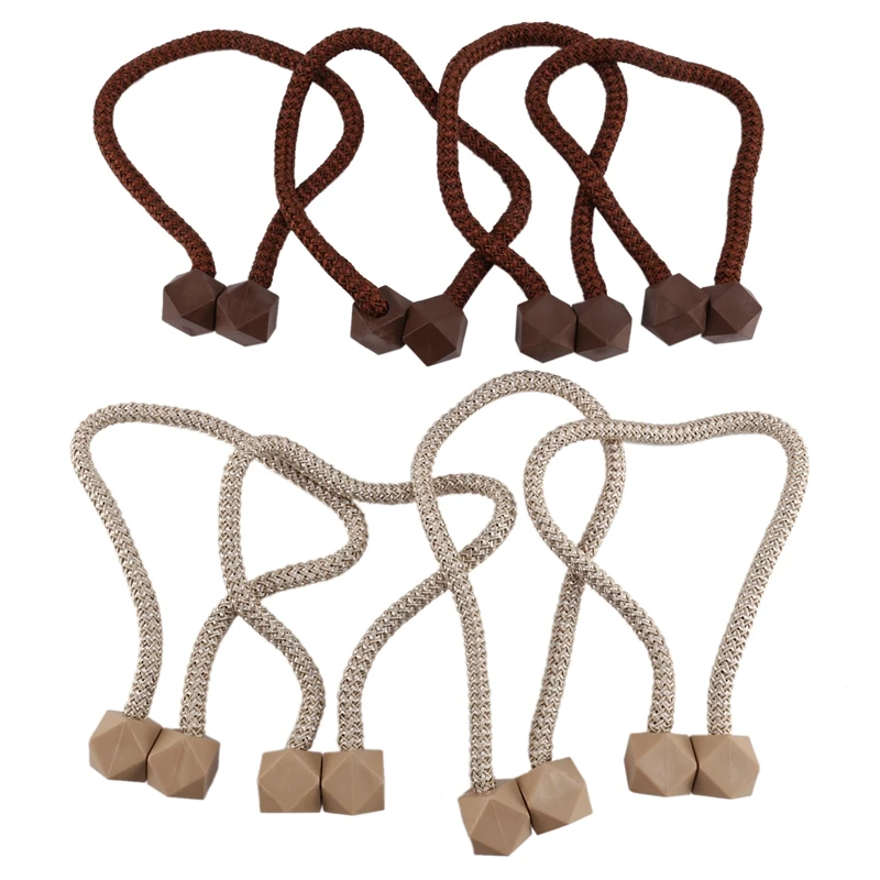 

8 PCS Curtain Tiebacks, Drape Tie Backs, Decorative Drape Tie Backs Holdback Holder For Window Draperies