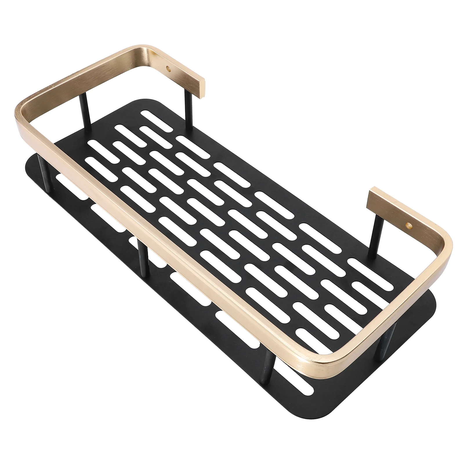 

Shelf Storage Rack Nail-free Kitchen Bathroom Racks No Punching Aluminum Alloy Organizer Supply