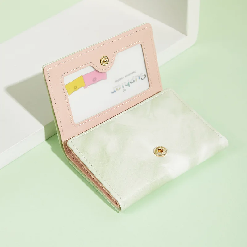 Ladies Wallet 2023 Cute Creative Small Card Holder Marble Pattern Modern PU Leather Fashion Short Coin Purse Casual Money Bag