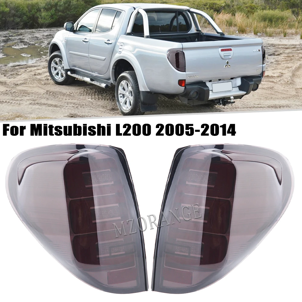 2PCS Car LED Rear Tail Light For Mitsubishi L200 Triton Colt 2005-2014 Turn Signal Light Rear Brake Fog Lamp Car Accessories