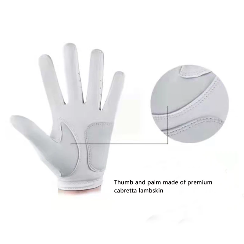 GOLF GLOVES Men's Glove Micro Fiber Soft Lambskinleft hand right hand Anti-skidding Non slip particles Breathable Golf Glove