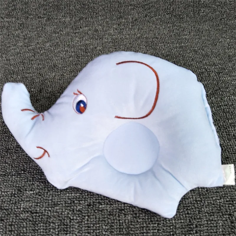 

Baby Shaping Pillow Soft Cotton Lovely Cartoon Sleep Head Positioner Anti-rollover Elephant Head Protection Newborn Gift Support