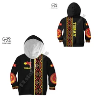 africa country ethiopia tigray flag retro culture 3dprint children hoodies kids pullover t shirts boys girls family outfit x7