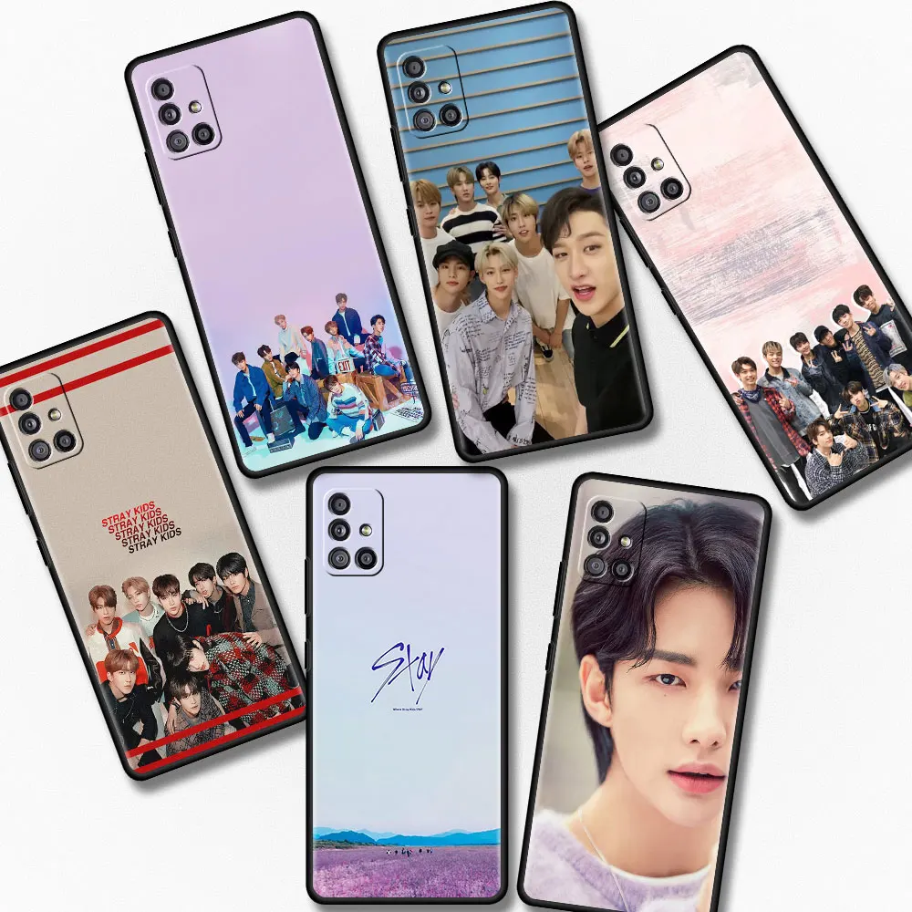 

Boy Group Stray Kids Kpop Case For Samsung Galaxy A12 A51 A52 A71 A21s A32 A31 A02s A72 A41 A11 A22 Soft Silicone Phone Cover
