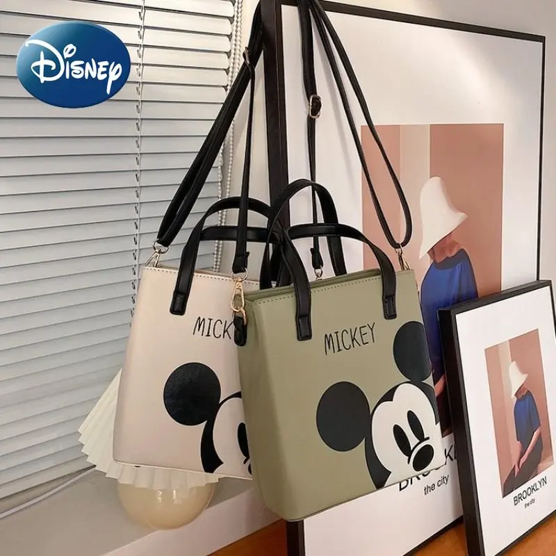 Disney Purse Shoulder Bag for Women Girls Cute Mickey Mouse Tote High Quality Handbag for Birthday Gift Free Shipping