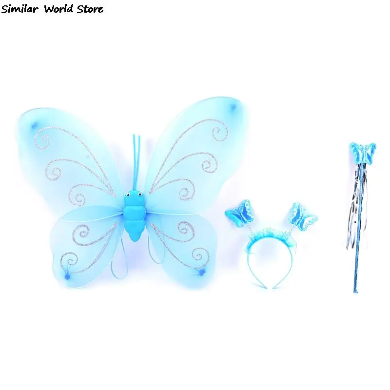 3 шт./компл. Сказочный Рождественский костюм принцессы бабочка крыла палочка