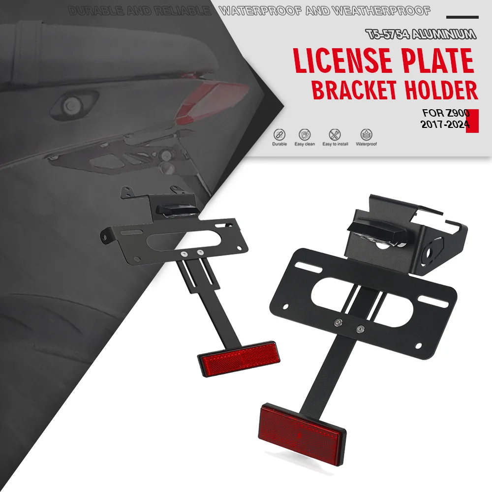 Для Kawasaki Z900SE 2022-2024 Z900 задний хвост аккуратный держатель номерного знака комплект