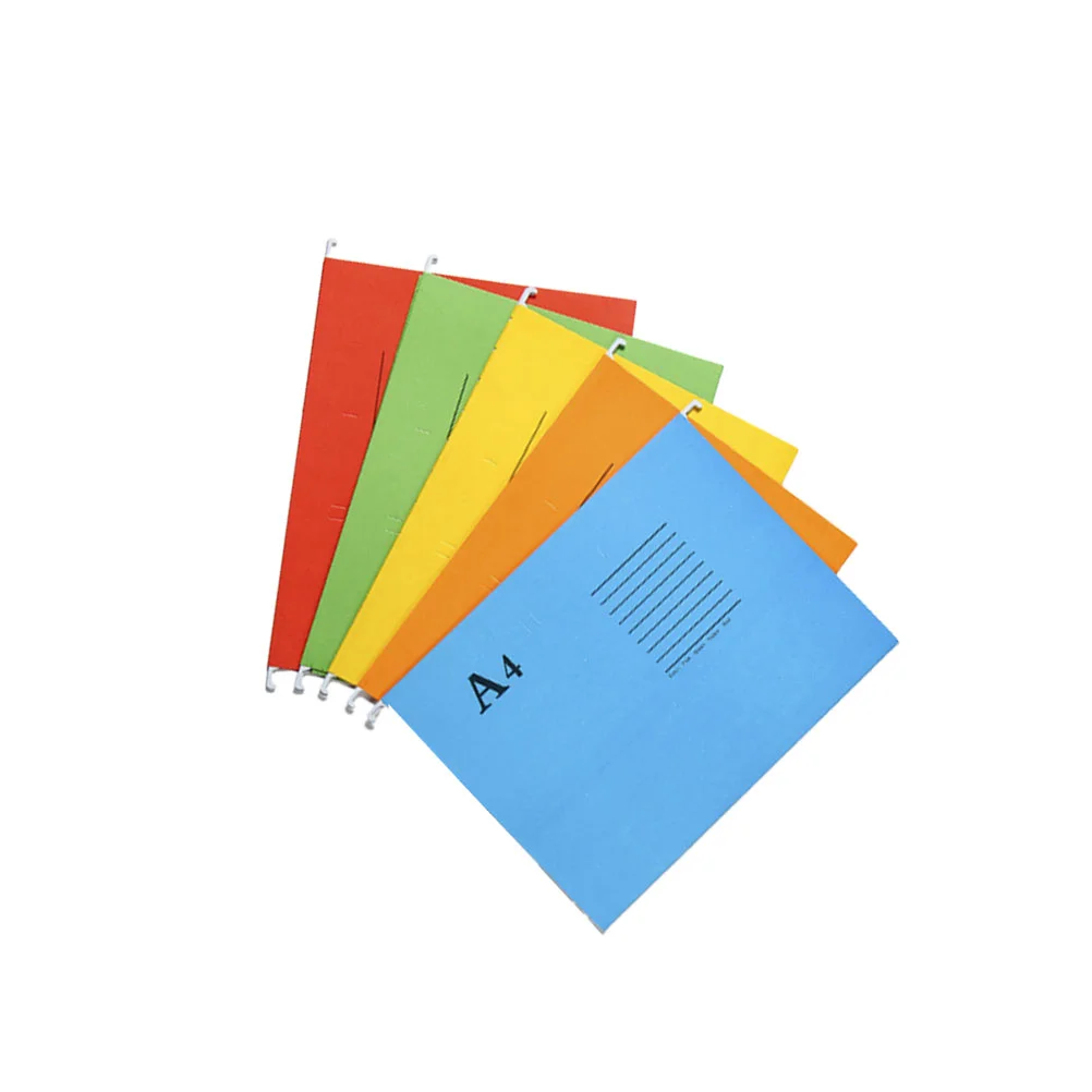 

5 Pcs Filing Cabinet Folders Hanging File Holder A4 Labor Clip Documents Organizer