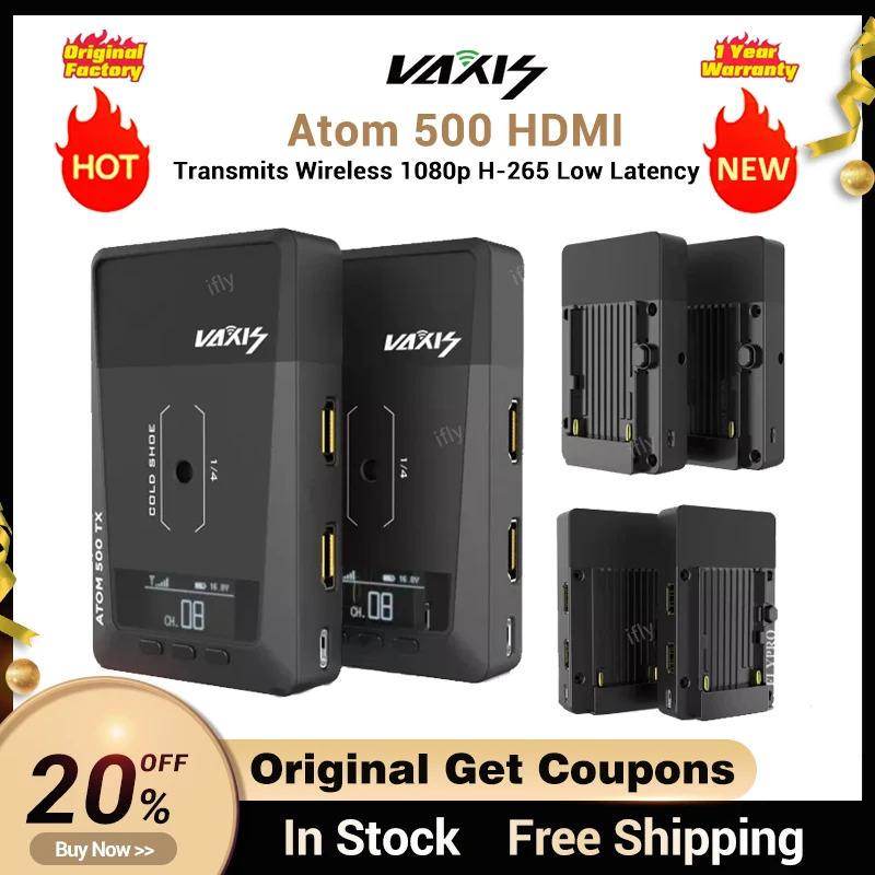 Vaxis Atom 500 HDMI SDI беспроводной передатчик приемник 1080p система передачи видео для