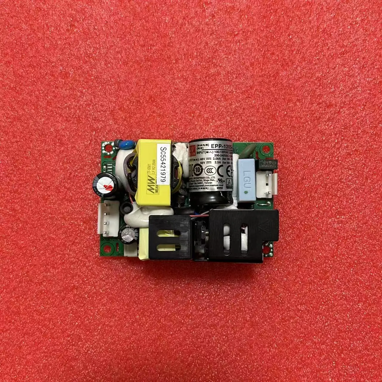 Фото Тайваньский блок питания Mingwei PCB EPP-120S-12/15/24/27/48V с PFC и низкими потерями энергии №2