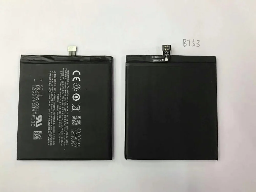 

High Quality Original Backup For Meizu PRO 6 BT53 Battery 2560mAh Smart Mobile Phone For Meizu PRO 6 BT53