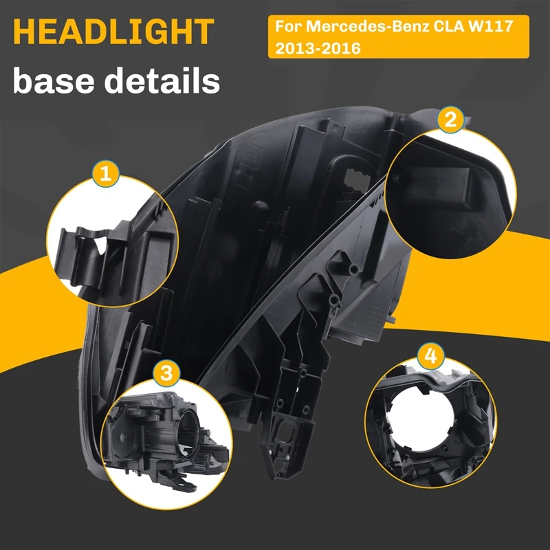 Крышка основания автомобильной фары для Mercedes-Benz CLA W117 2013-2016 задняя фара