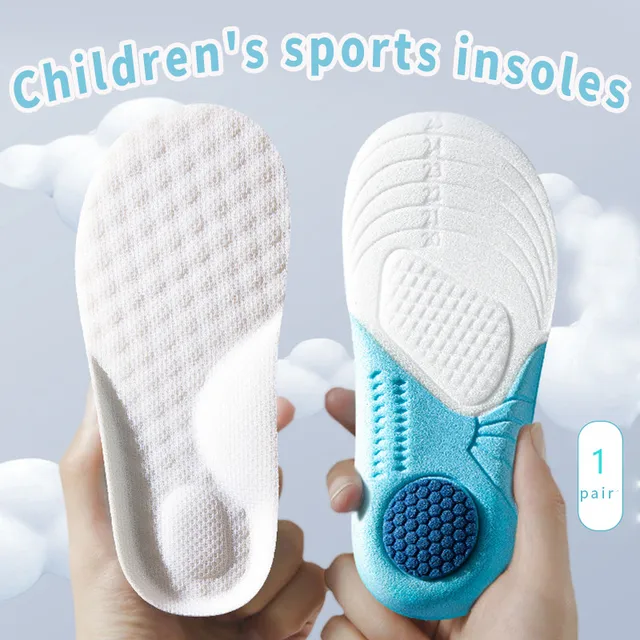 Kids Memory Foam Insoles Children Orthopedic Breathable Flat Foot Arch Support Insert Sport Shoes Running Pads Care Tool 2