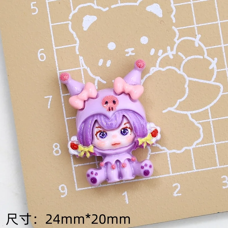 

Милые полимерные мини Мультяшные принцессы DIY Миниатюрные фигурки с плоской задней стороной Подвески плоские изделия материалы