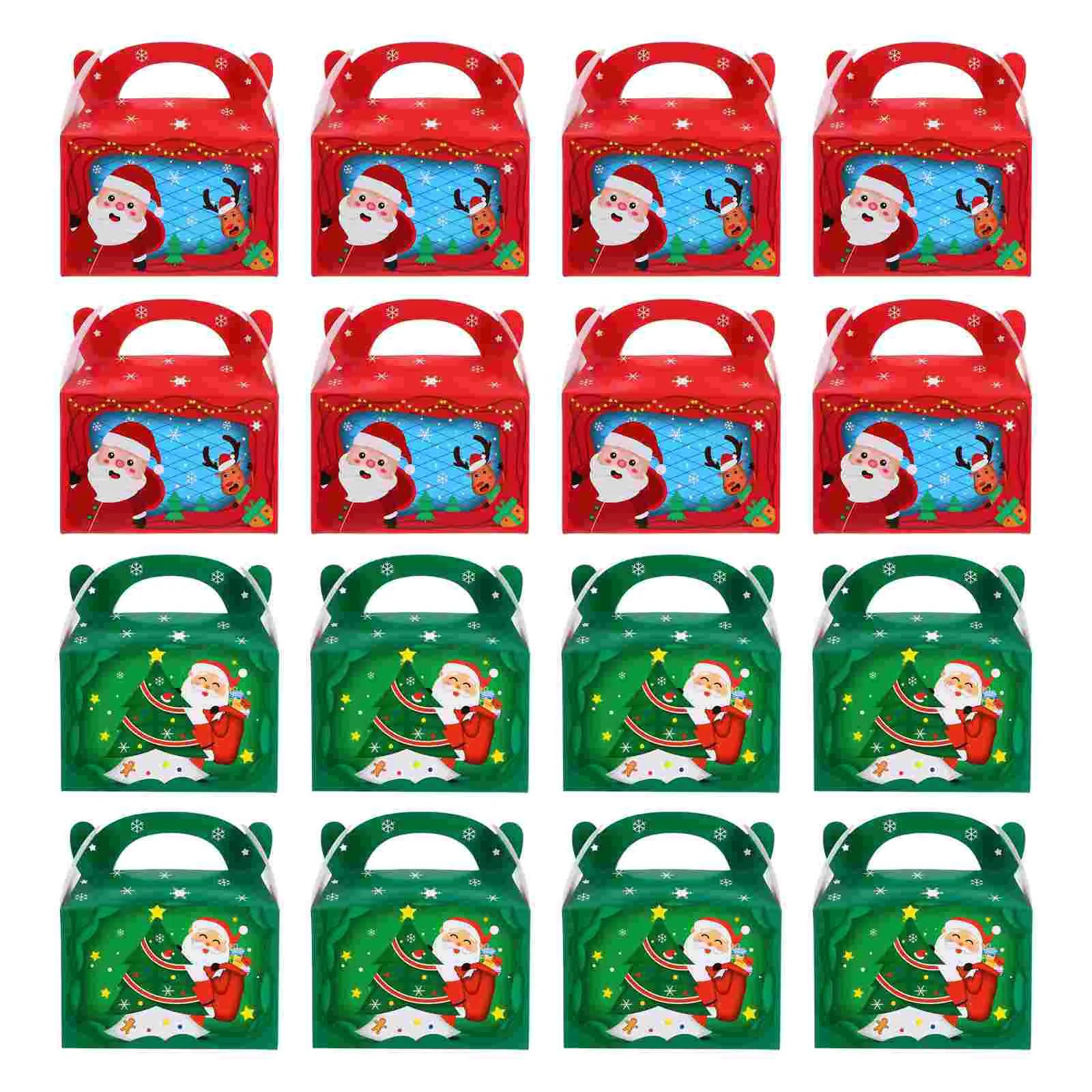 

Christmasboxes Bags Gift Boxbag Presents Container Grocery Bakery Candy Holder Partypouches Holiday Treat Favor