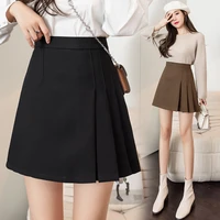 cheap wholesale 2021 autumn new fashion casual sexy women skirt woman female ol midi skirt pleated skirt sexy skirt for sex