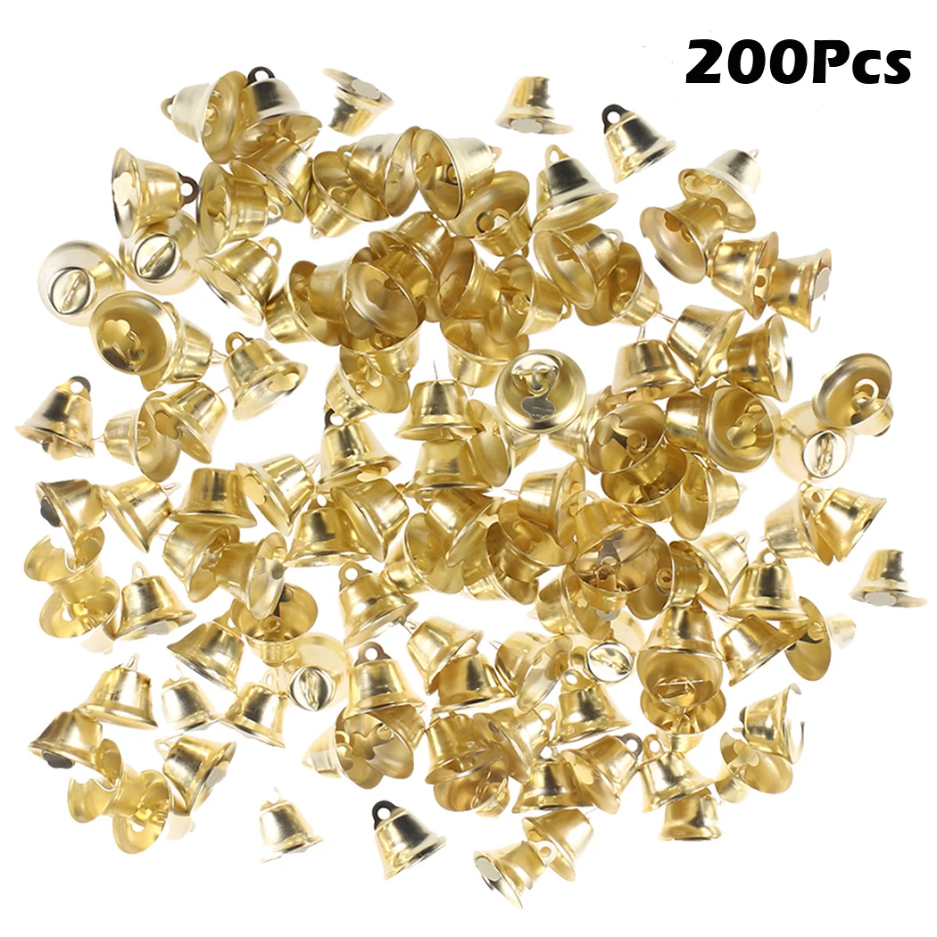 Золотые мини-колокольчики для декора