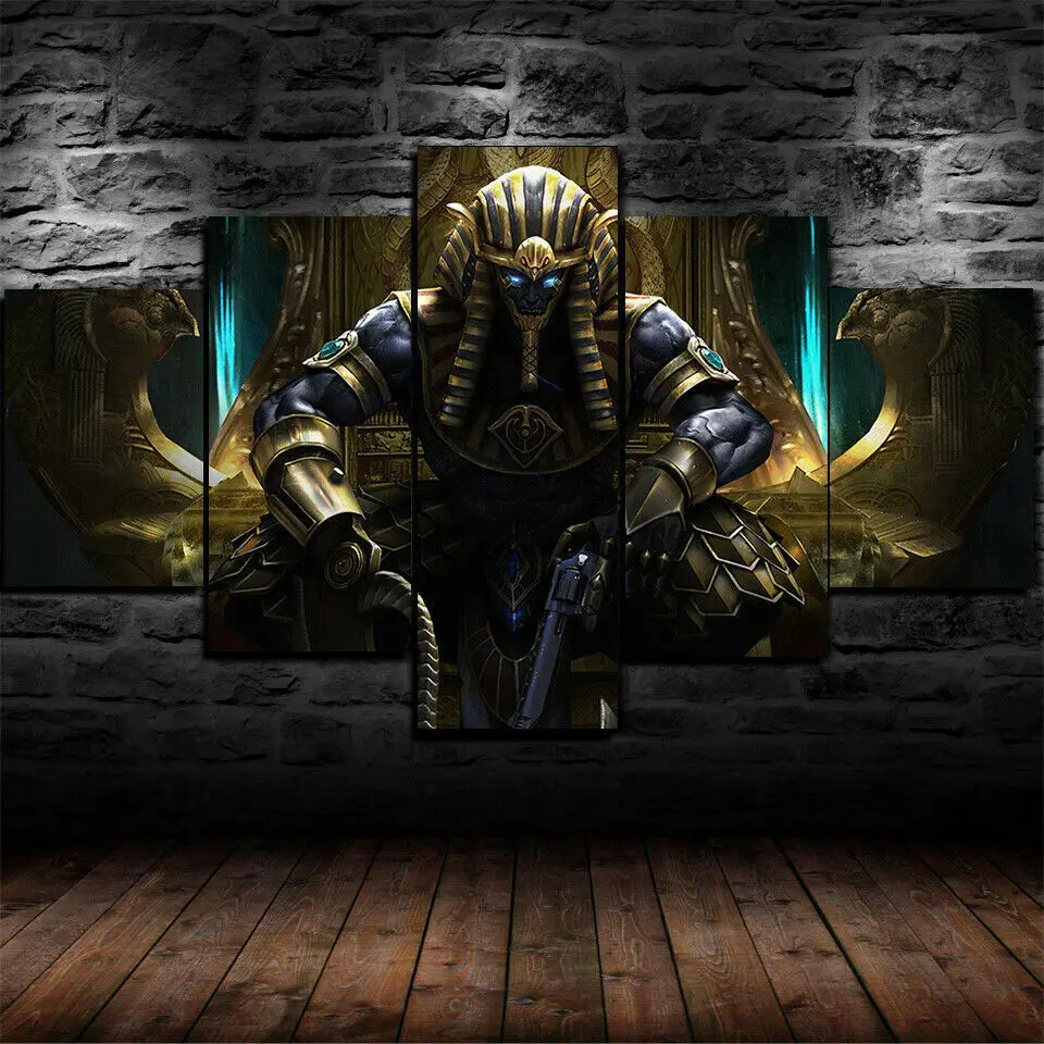 

5 панелей, настенный постер Фараона, 5 шт., без рамы