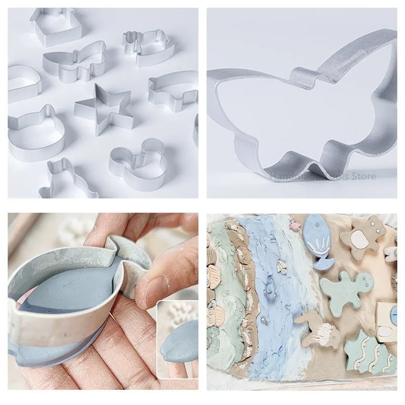 Мультяшные аксессуары для Гончарной Глины форма печати высечка алюминиевая