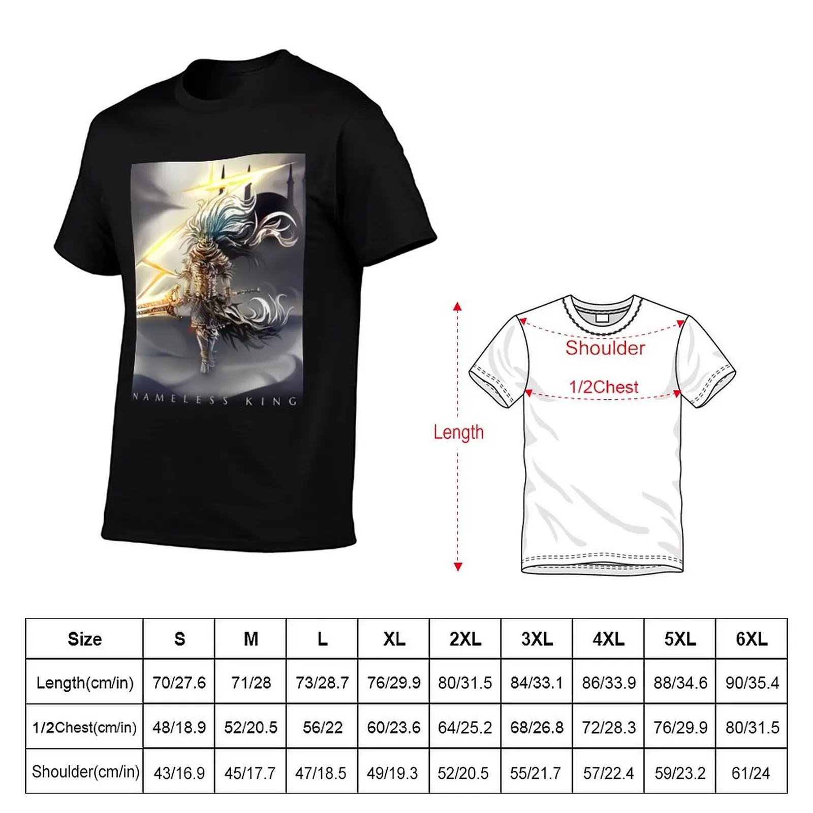 Футболка Nameless King с модным принтом и короткими рукавами (art.: 3920d8bb18de2) - 3920d8bb18de2