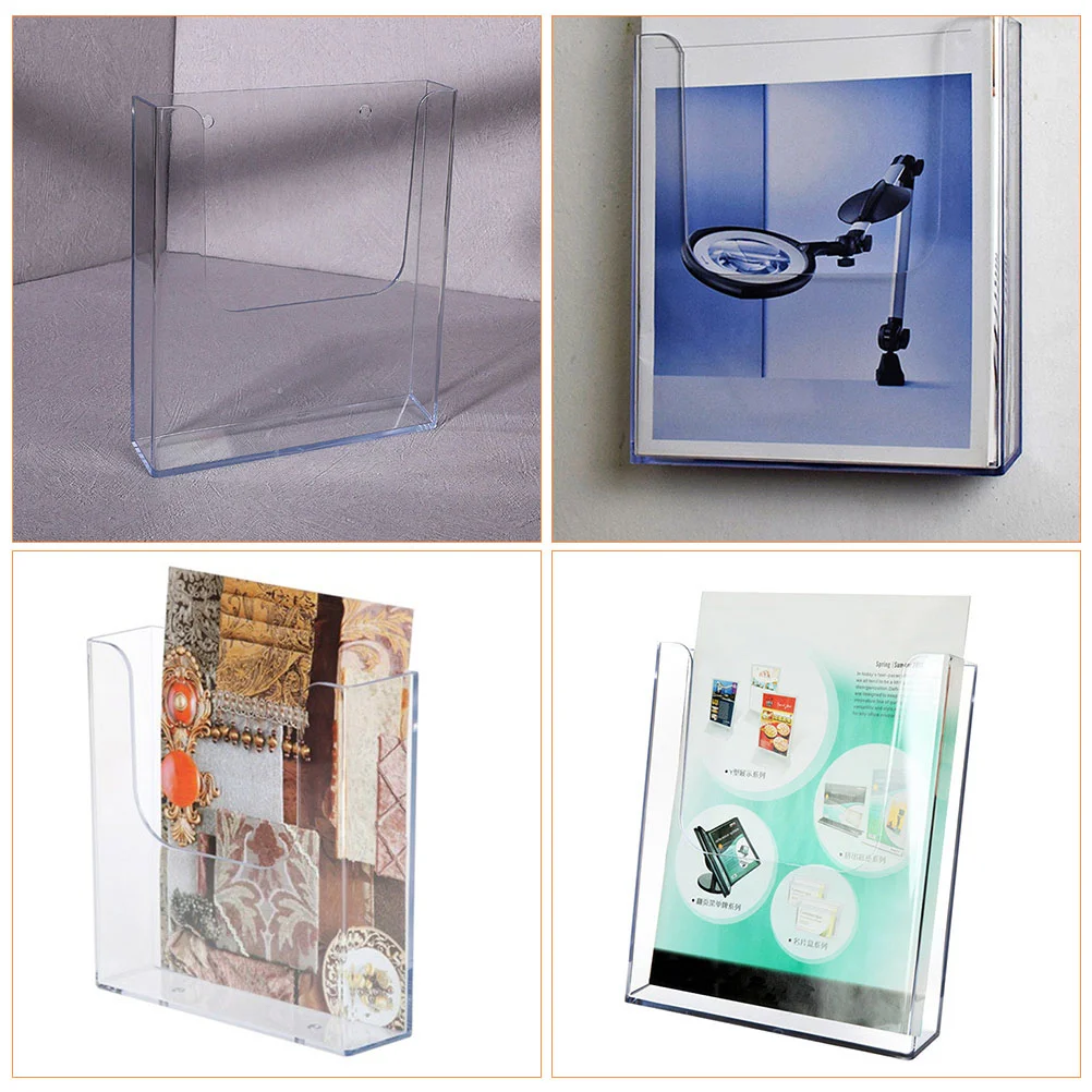 Стойка для каталога формата А5 прозрачный держатель журналов органайзер брошюры