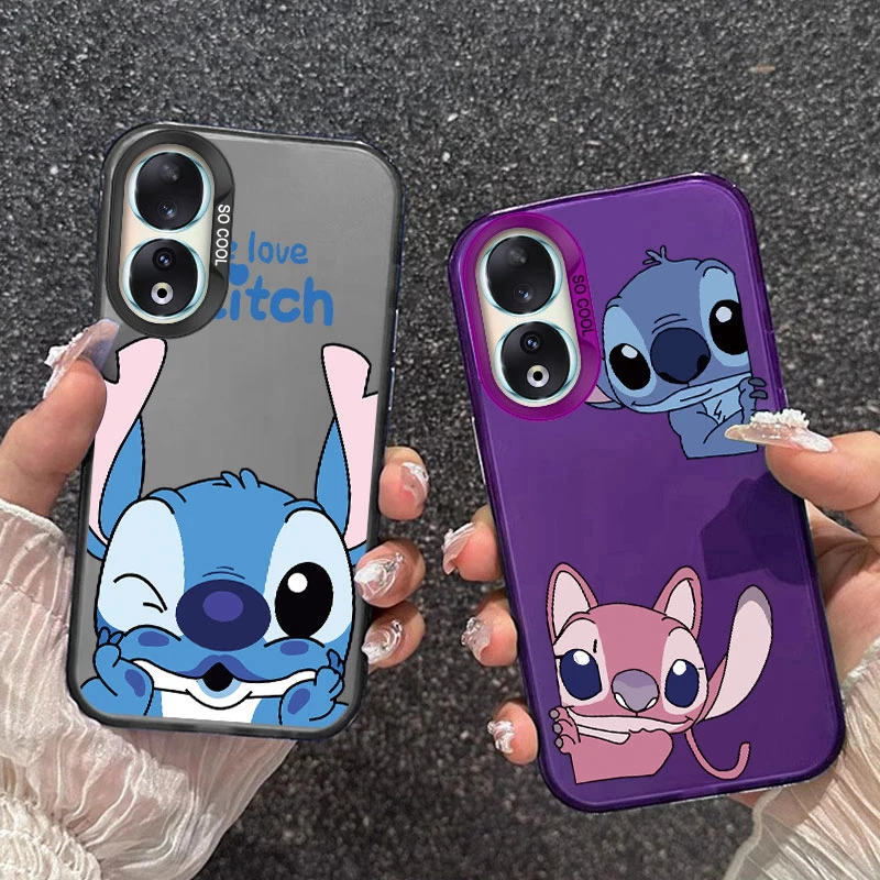 Чехол для телефона Cute Stitch Couple Honor 200 Pro Lite X9a X8a X7a 90 70 X8b 5G Cartoon задняя крышка из ТПУ
